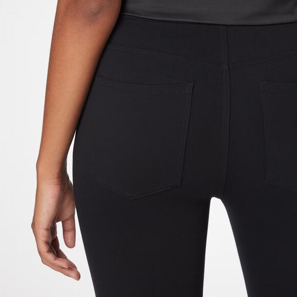Spanx The Perfect Pant Ankle 4 Pocket Black Ponte Knit Large Classic Minimal - Picture 3 of 10